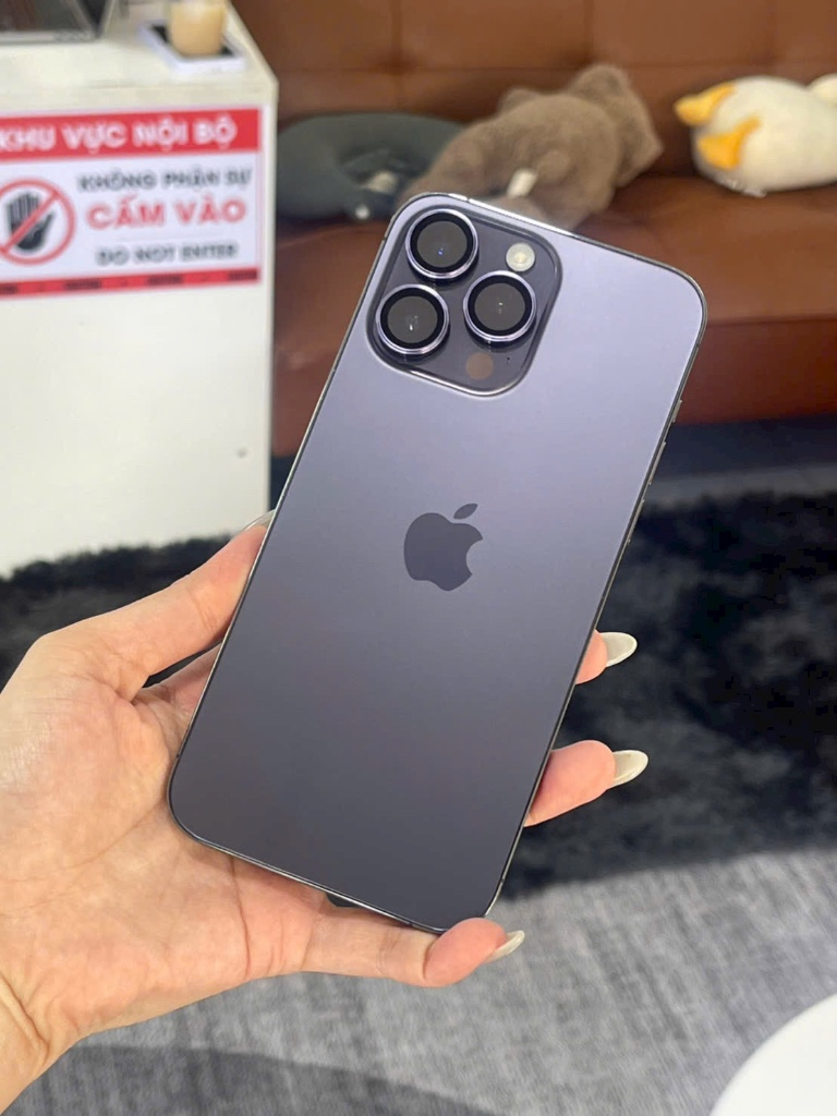 IPhone 14Promax 256Gb Tím QTế Mỹ ZIN ÁP SUẤT 99% HỖ TRỢ TRẢ GÓP